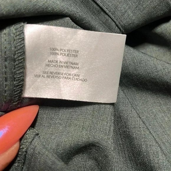 Orvis Short Sleeve Button Up Shirt Lg Performance Green Blue Outdoor Casual Golf - Picture 7 of 8